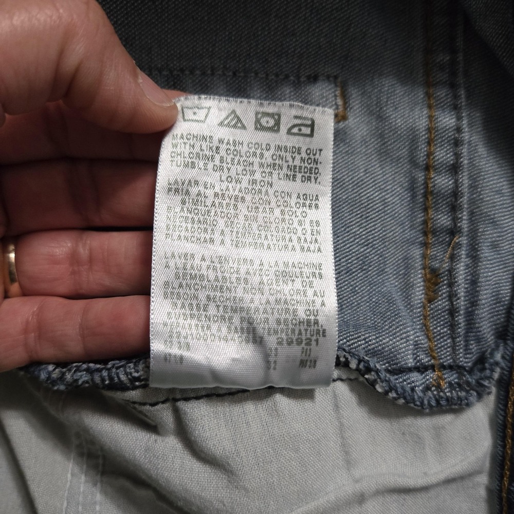 Wrangler Jeans Mens 46x32 Blue Relaxed Straight Denim Stretch Medium Wash Casual - Picture 6 of 8